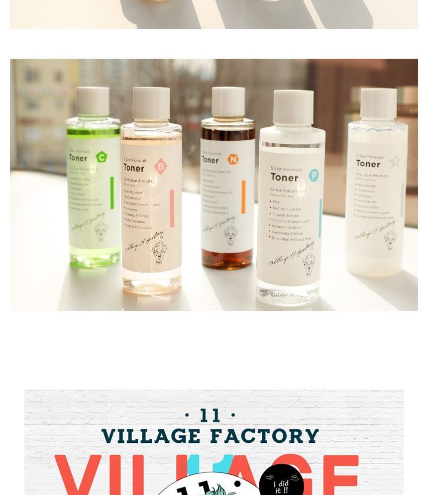 village 11 factory b skin formula toner
