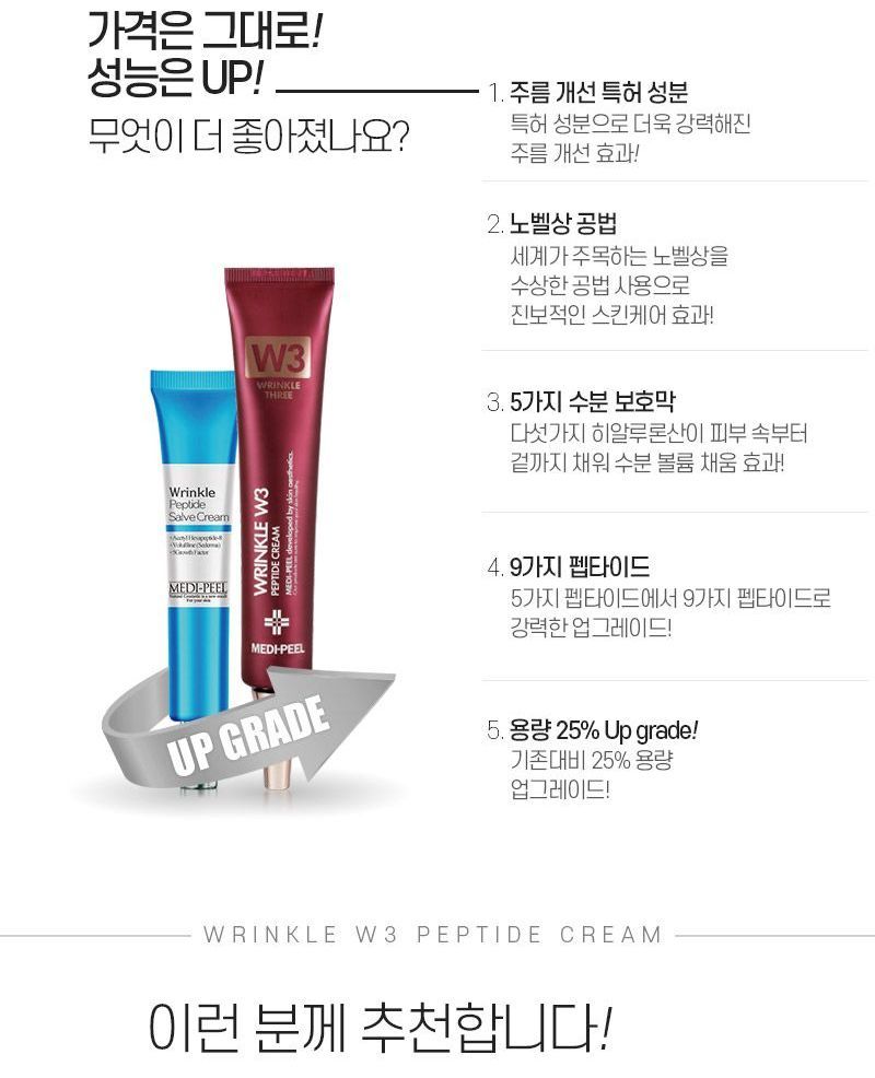 wrinkle w3 peptide cream