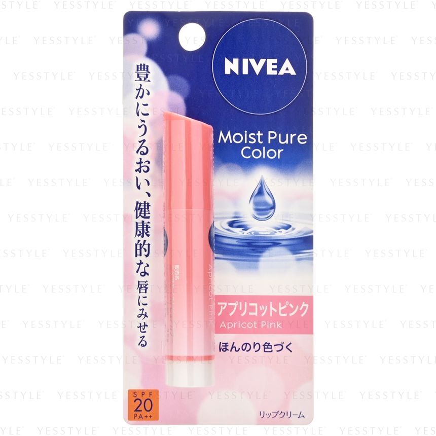 Buy Nivea Japan Moist Pure Color Lip Balm SPF 20 PA++ 3.5g 3 Types