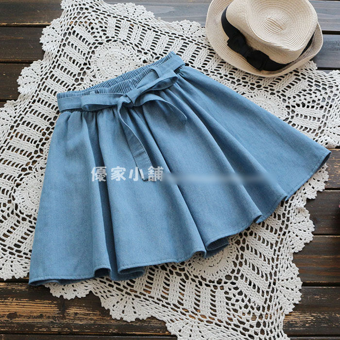 YOYO Denim Mini Skirt YesStyle