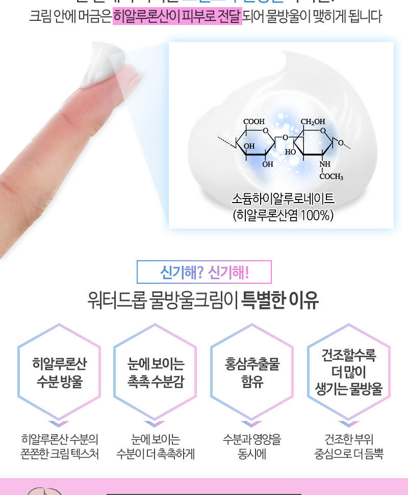 Elizavecca Aqua Hyaluronic Acid Water Drop Cream 50ml | YesStyle