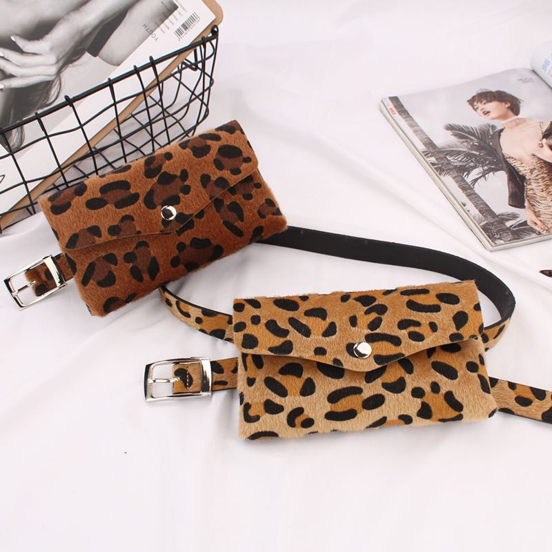 leopard print waist bag