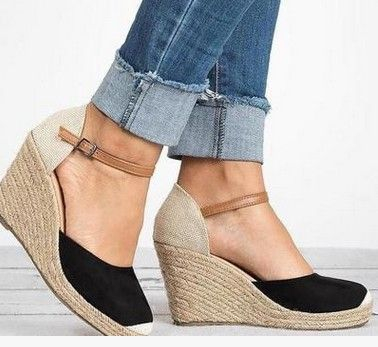 closed toe espadrilles platform