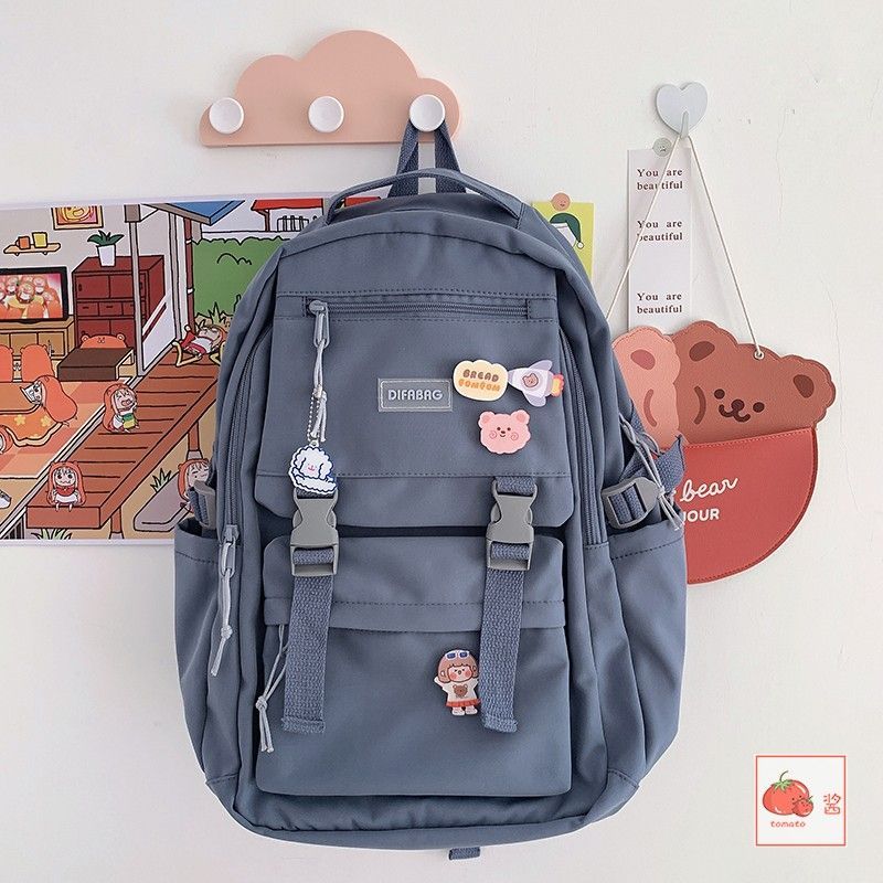 Caraket Buckled Nylon Backpack | YesStyle