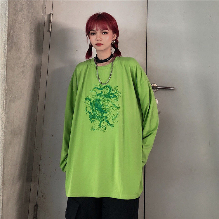 2DAWGS - Dragon Print Oversized T-Shirt 