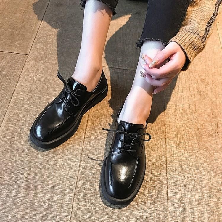 oxford lace up platform shoes