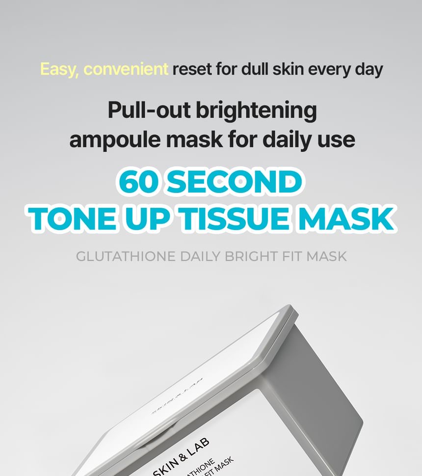 Buy SKIN&LAB - Glutathione Daily Bright Fit Mask (x16) (Bulk Box) in Bulk |  AsianBeautyWholesale.com
