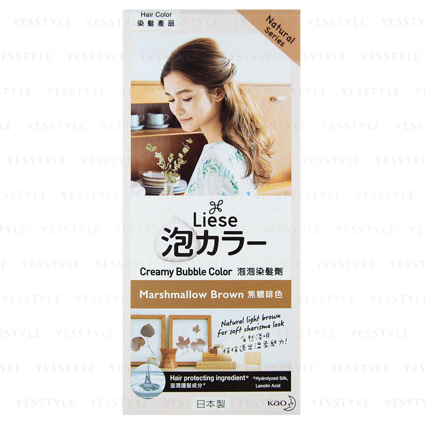 Kao Liese Creamy Bubble Hair Color Natural 7 Types YesStyle
