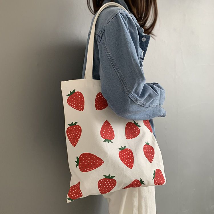 patterned tote bag