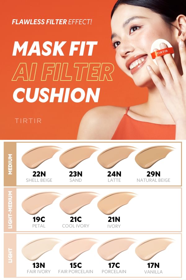 TIRTIR Mask Fit Ai Filter Cushion 23N Sand 18g