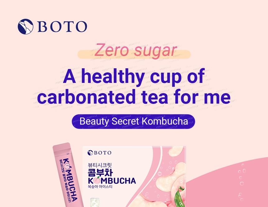 Buy BOTO - Beauty Secret Kombucha Peach Ice Tea in Bulk ...