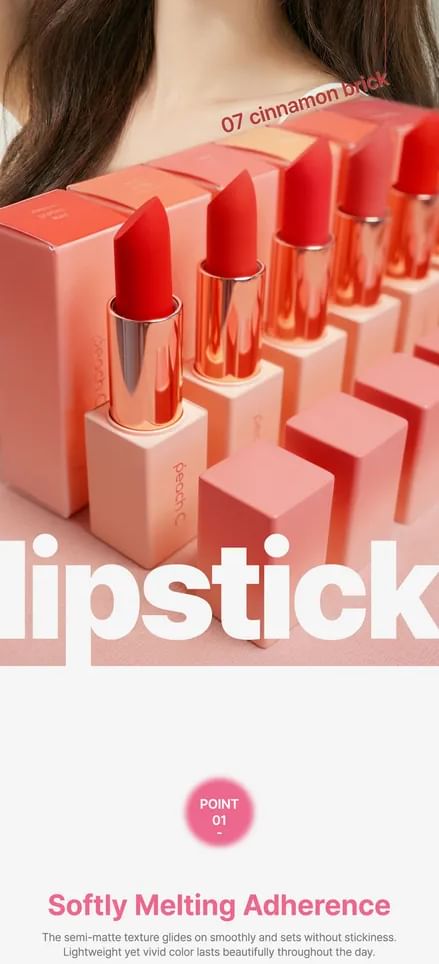 Buy Peach C - Easy Matte Lipstick - 7 Colors (x30) (Bulk Box) in Bulk |  AsianBeautyWholesale.com
