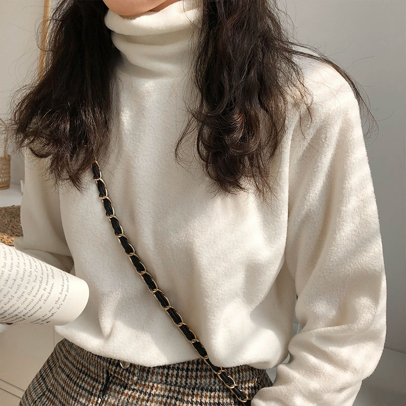 long sleeve mock neck top