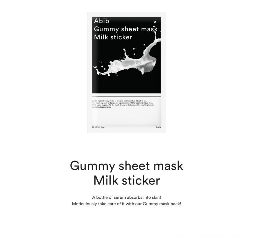 Abib Gummy Sheet Mask Set 4 Types Yesstyle