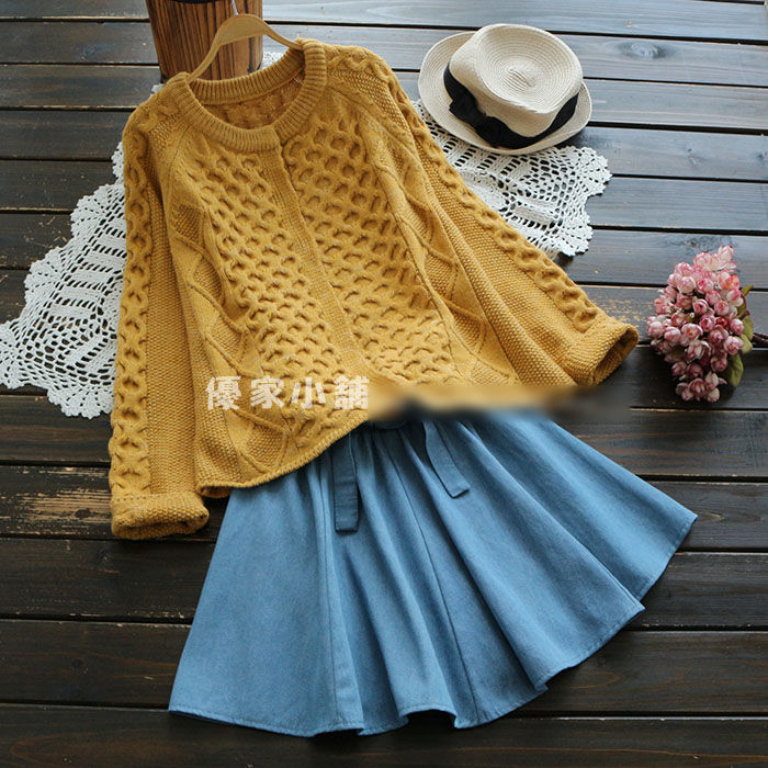 YOYO Denim Mini Skirt YesStyle