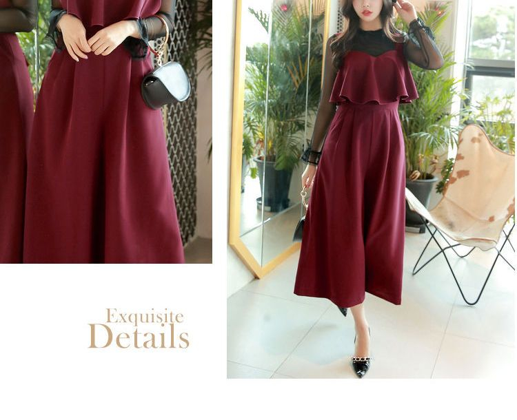 Dabuwawa Sleeveless Ruffled Jumper Pants | YesStyle