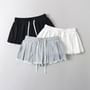 High Rise Plain Pleated Mini Skirt