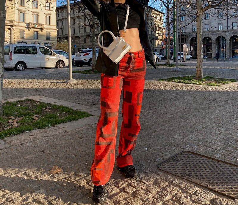 Patterned Straight Leg Pants in Bulk 