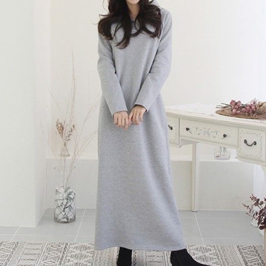 maxi hoodie dress