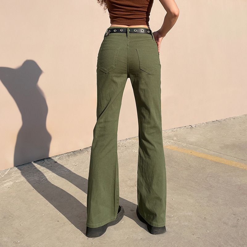 sexy low cut waist ruched pant
