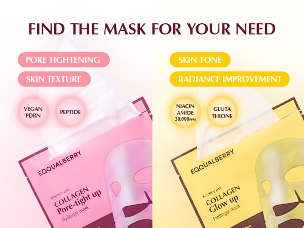 Eqqualberry collagen pore tight up gel mask (4ea) - best price on stylekorean arabia