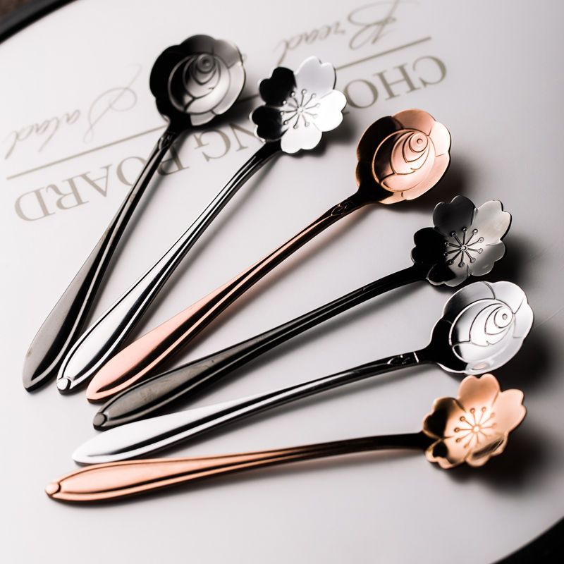 Cassandra Stainless Steel Sakura / Heart Spoon (various designs) | YesStyle