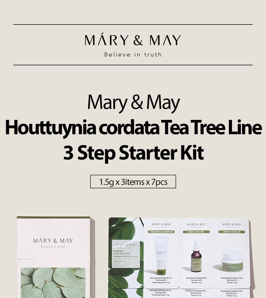 Buy MARY & MAY - 3Step Sachet Starter Kit - 3 Types in Bulk |  AsianBeautyWholesale.com