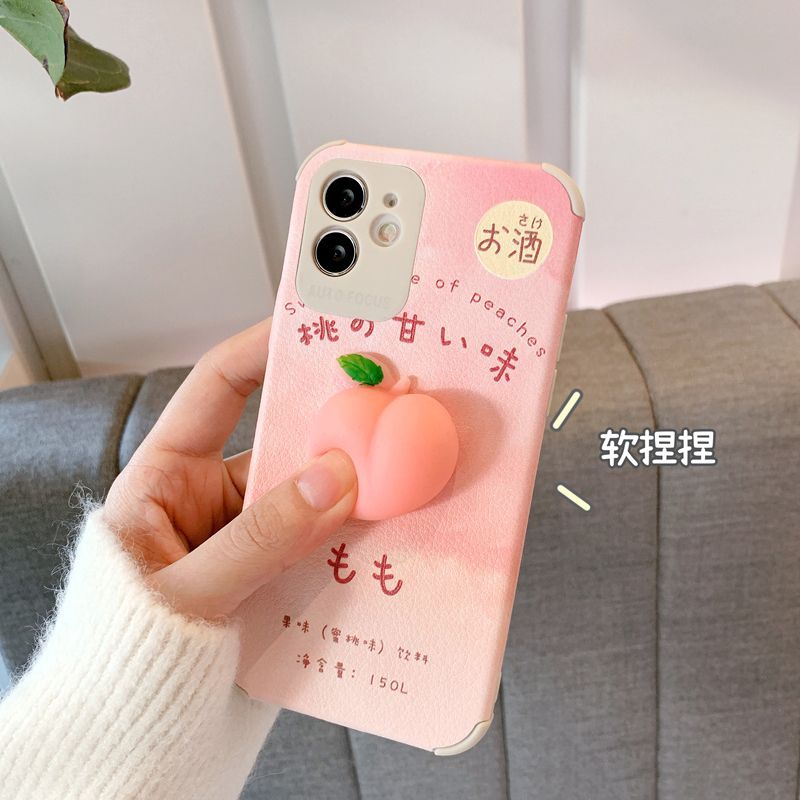 Hephone Squishy Peach Phone Case Iphone 12 Pro Max 12 Pro 12 12 Mini 11 Pro Max 11