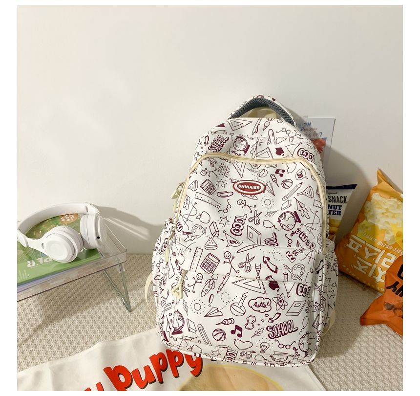 Cartoon Print Backpack