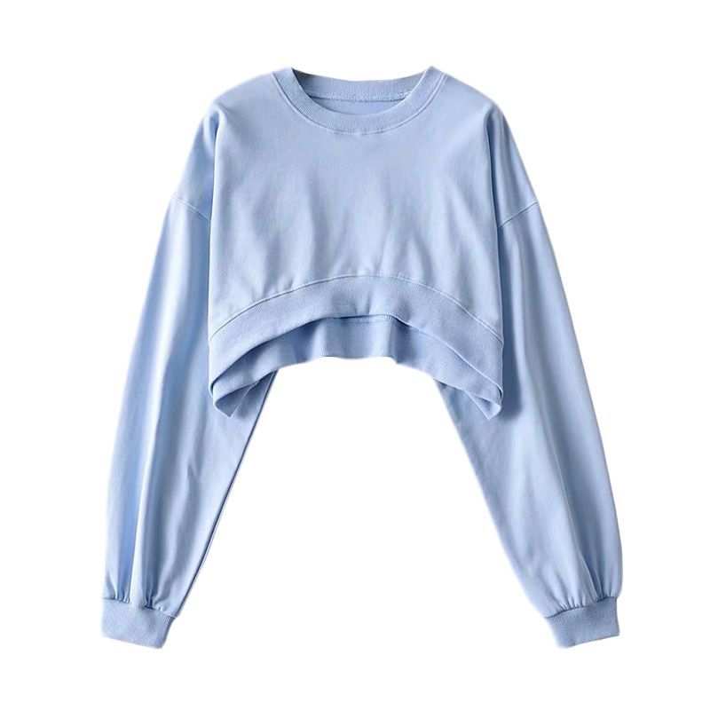 plain cropped sweatshirt