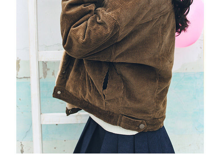Shopherd FleeceLined Corduroy Jacket YesStyle