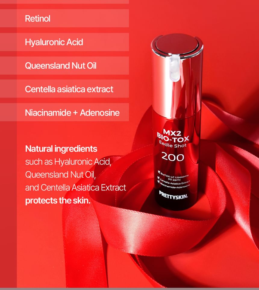 美容液 PRETTYSKIN MX2 BIO-TOX Eedle Shot Amazon.com: PRETTYSKIN MX2 BIO-TOX Facial Serum Eedle Shot