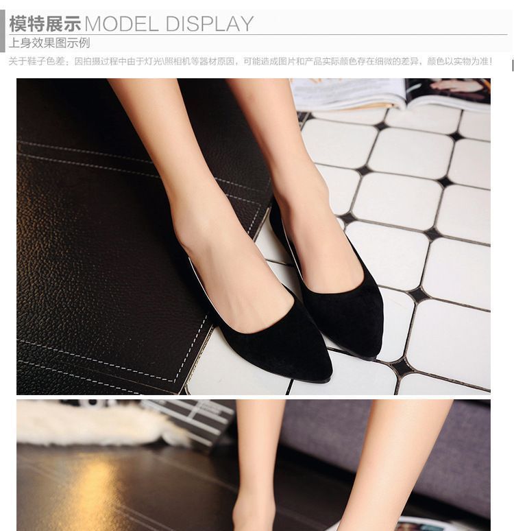 pointed velvet flats
