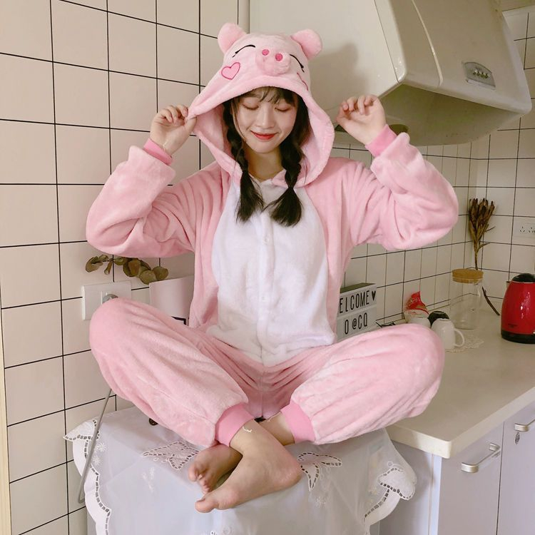 Yoshimi - Pig Onesie Pajama | YesStyle