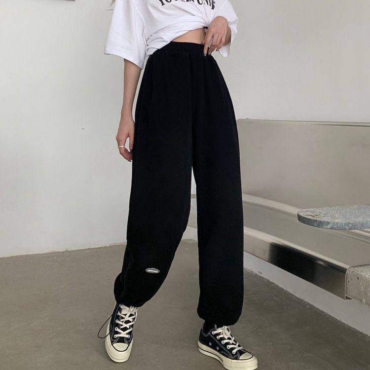 white plain sweatpants