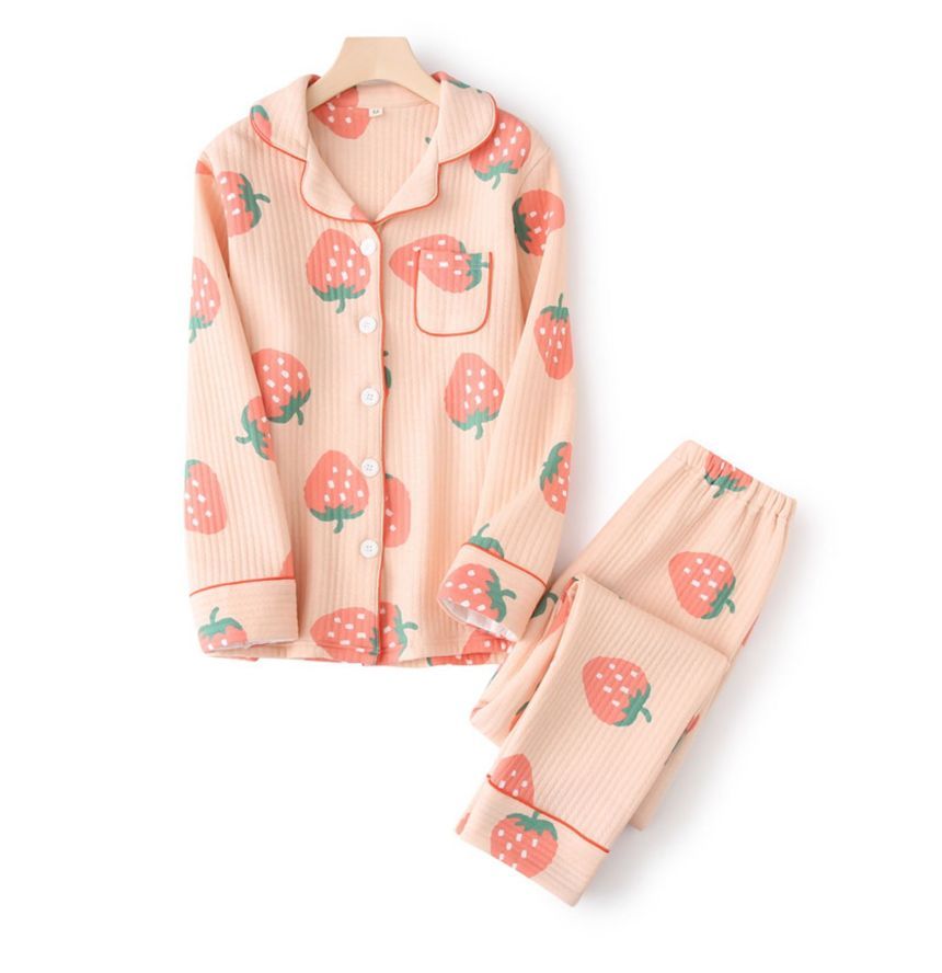 Miaowsha Strawberry Pajama Set | YesStyle