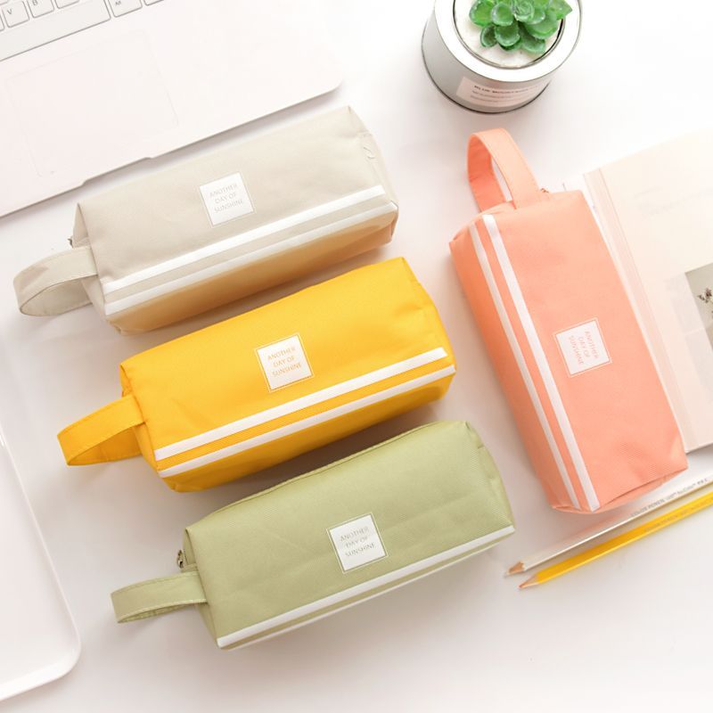 Yogow Plain Canvas Pencil Case | YesStyle