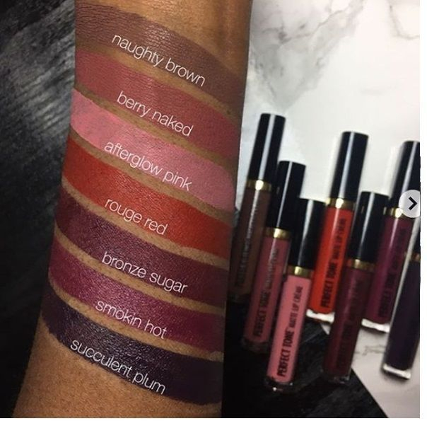 black radiance perfect tone matte lip creme swatches