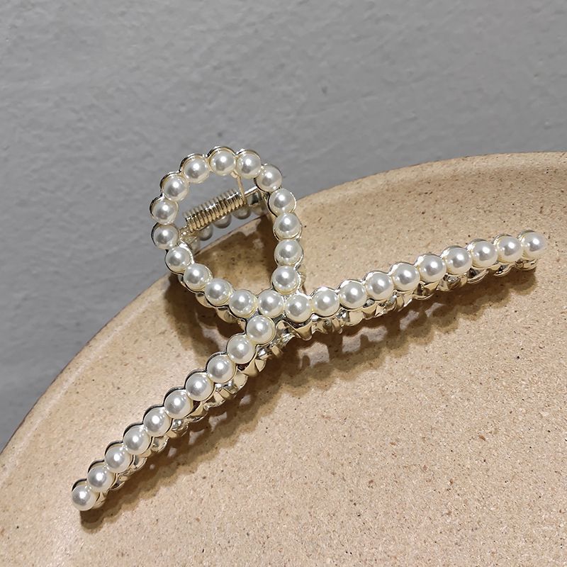 Sesori Rhinestone / Faux Pearl Hair Clamp | YesStyle