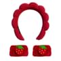 Set of 3: Plain Face Wash Headband + Cartoon Wristband