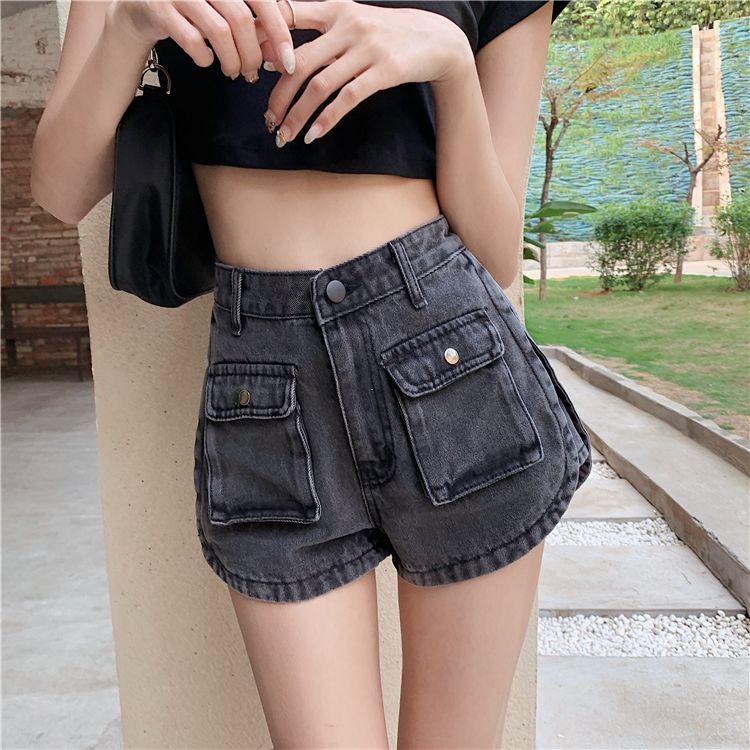 Waist Denim Hot Pants | YesStyle