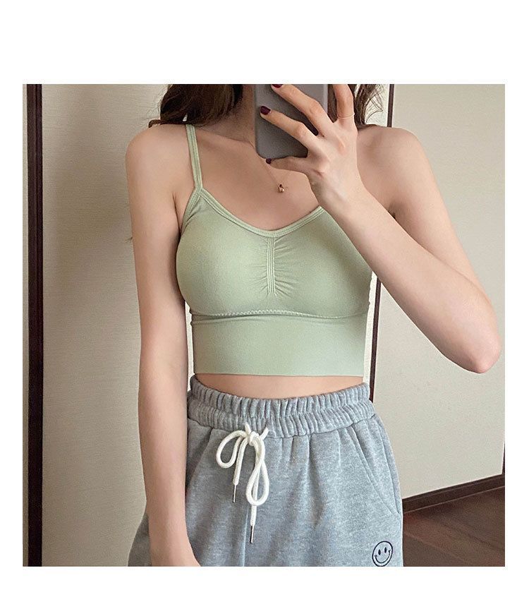 Ashlee Spaghetti Strap Sports Bra Top YesStyle