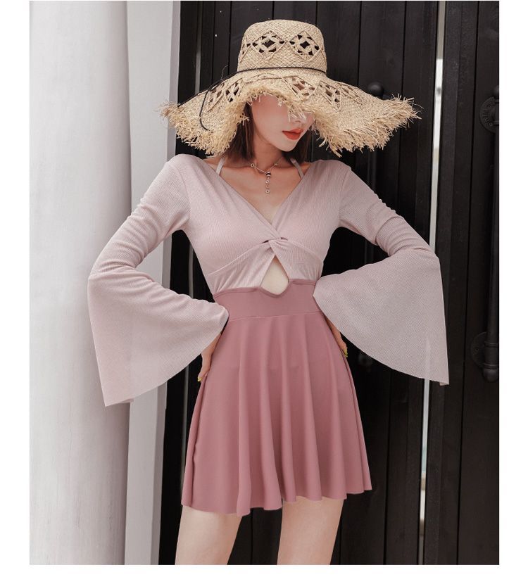 long sleeve swim dress