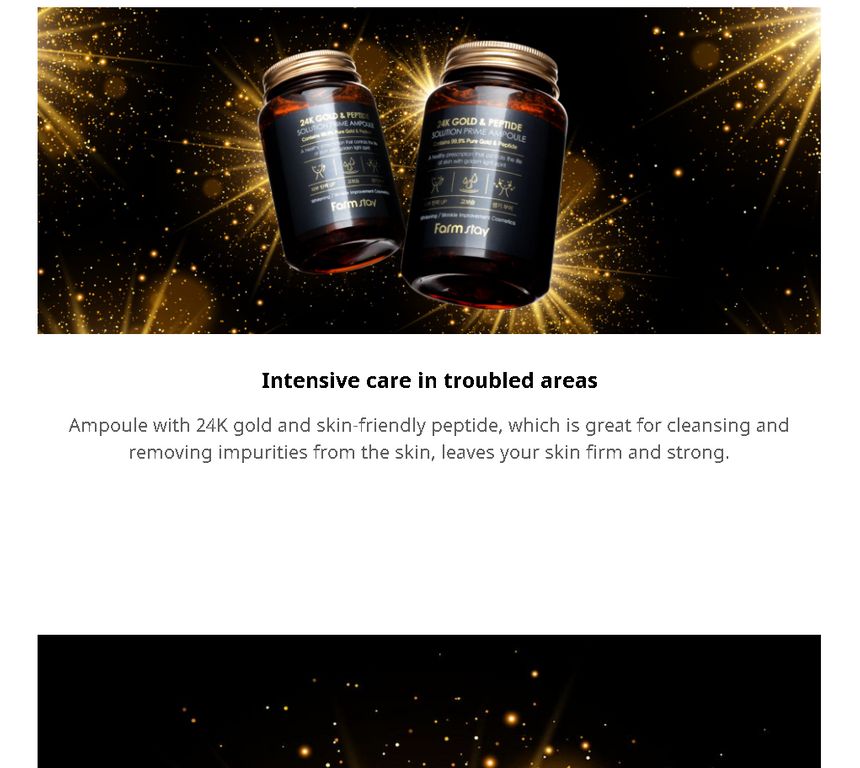 Buy Farm Stay - 24K Gold & Peptide Solution Prime Ampoule in Bulk ...
