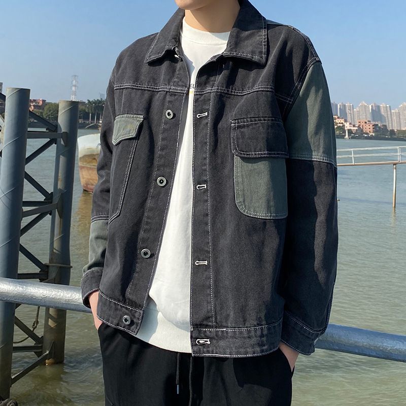 GRAYCIOUS - Two-Tone Denim Jacket 