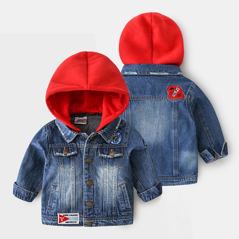 hooded denim jacket kids