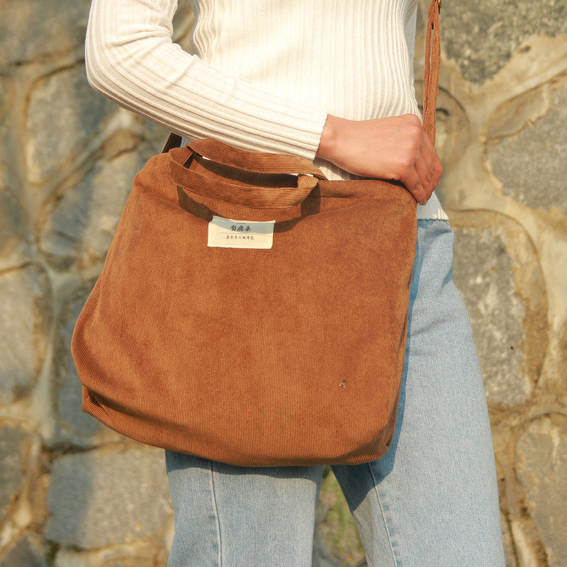 corduroy messenger bag