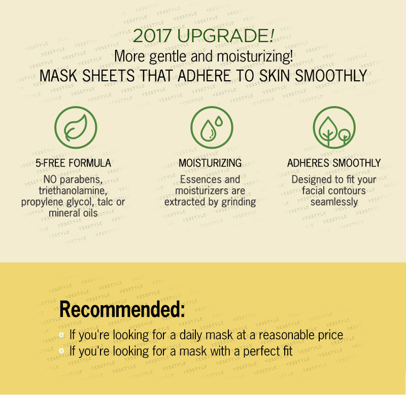 THE FACE SHOP Real Nature Face Mask 1pc (20 Types) 20g YesStyle