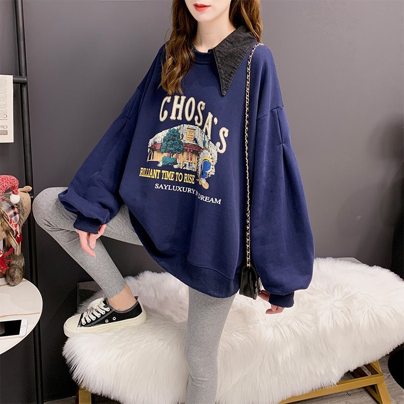 mock collar sweatshirt