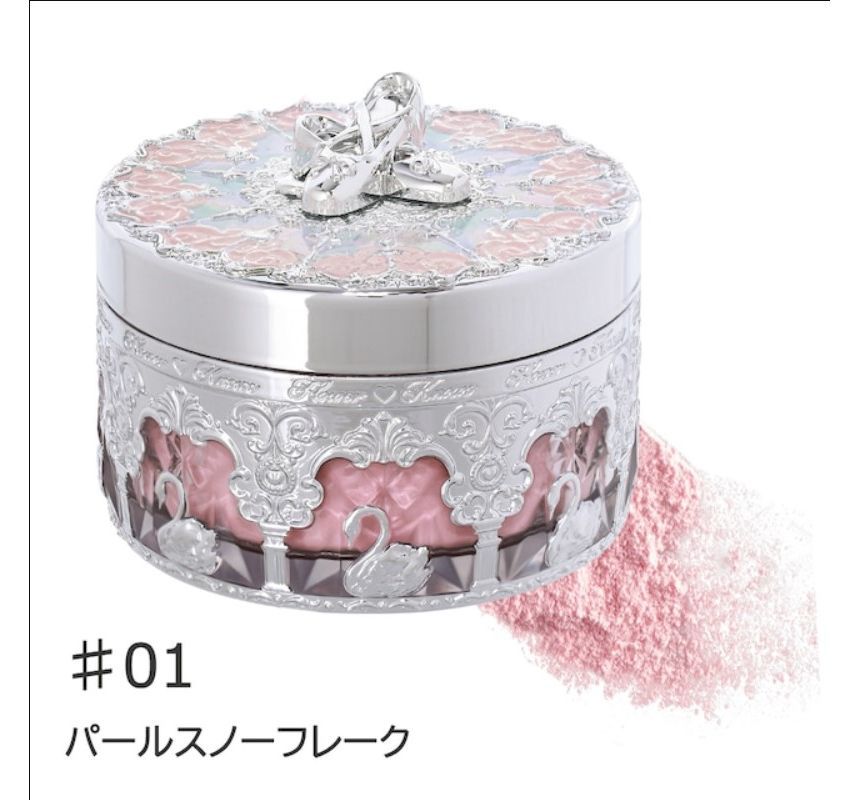 Flower Knows Swan Ballet Loose Powder - #01 Snow Crystal 12g